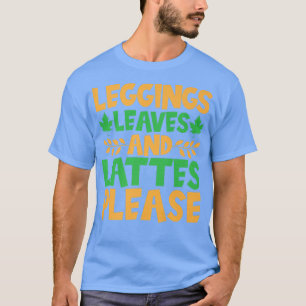 Leggings Blätter und Latten Herbst bitte fallen T-Shirt