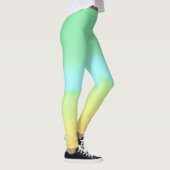 Leggings ~ Blau, Grün und Gelb (Rechts)