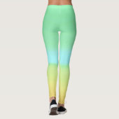 Leggings ~ Blau, Grün und Gelb (Rückseite)