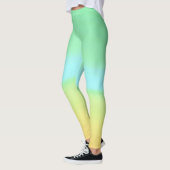 Leggings ~ Blau, Grün und Gelb (Links)