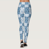 Leggings-Blau-Kariert Leggings (Rückseite)