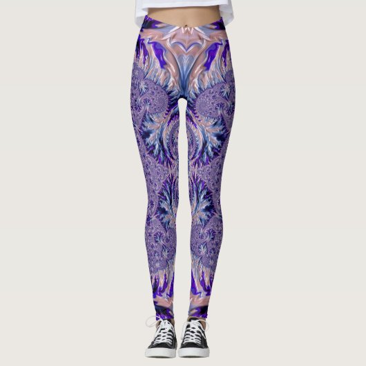 Leggings ~ blau lila ~ Original (Vorderseite)