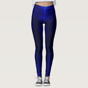 Leggings - Blau marmoriert