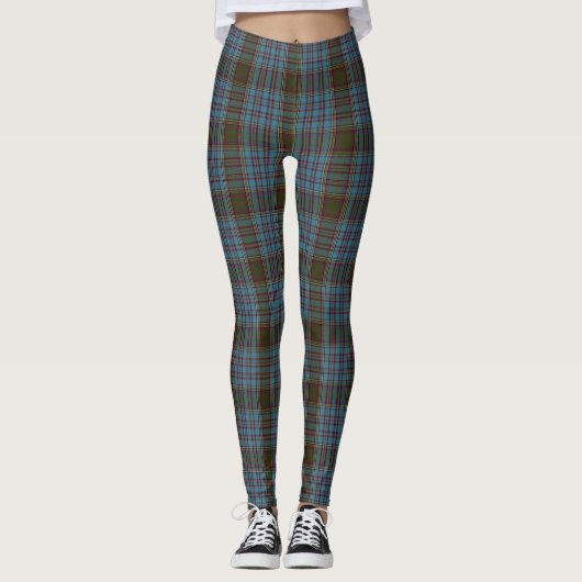 Leggings Blau/Oliven (Vorderseite)