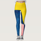 Leggings blau und gelb (Vorderseite)