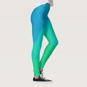 Leggings ~ blau und grün (Rechts)