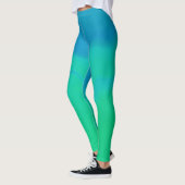 Leggings ~ blau und grün (Links)