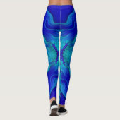 Leggings ~ blaue Wellen ~ Original (Rückseite)