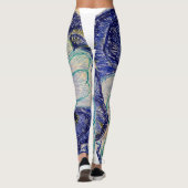 Leggings Blue Camelia (Rückseite)