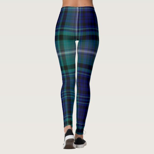 Leggings - Blue & Green Tartan (Rückseite)