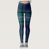 Leggings - Blue & Green Tartan (Vorderseite)