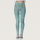 Leggings Blue Sea/Delphin Design (Vorderseite)