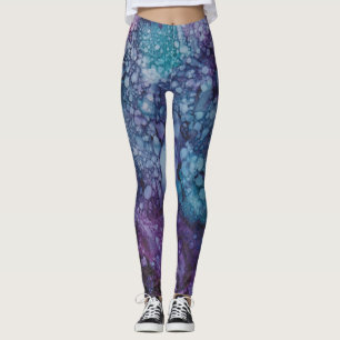 Leggings Blues/Purpurfarben-Design