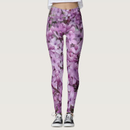 Leggings Blume in hellrosa