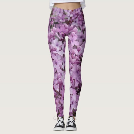 Leggings Blume in hellrosa (Vorderseite)