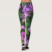 Leggings Blume in Rosa und Gelb (Rückseite)