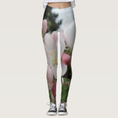 Leggings Blume weiß/rosa (Vorderseite)