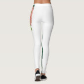 Leggings Blumen Frau Athleten (Rückseite)