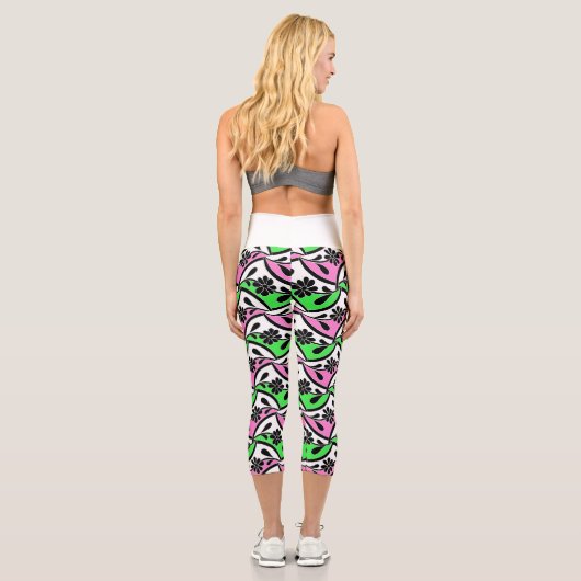 Leggings Blumendruck (Rückseite)