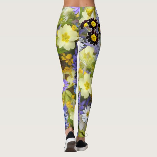 LEGGINGS - "Blumengarten" - Blumendesign (Rückseite)