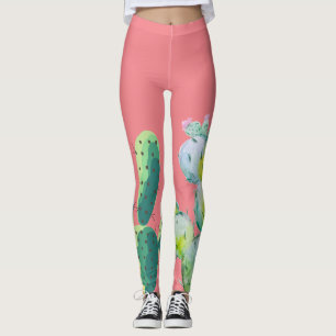Leggings Bohemisch Kakteen Sukkulents Desser