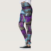 Leggings Bricks Blau Lila Grau (Links)