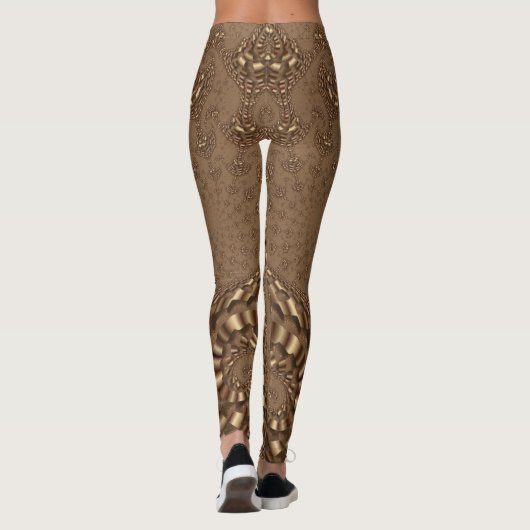 Leggings ~Brown Tan 3D ~ Original (Rückseite)