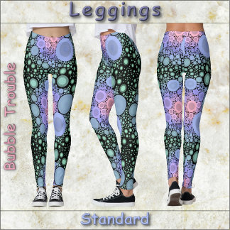 LEGGINGS - Bubble Trouble - Abstraktes Design