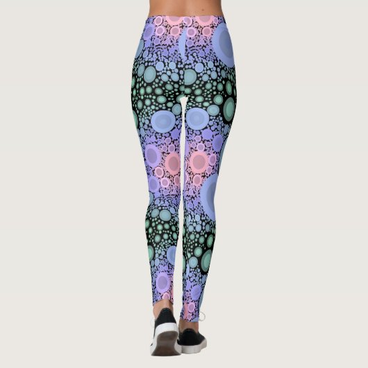 LEGGINGS - Bubble Trouble - Abstraktes Design (Rückseite)