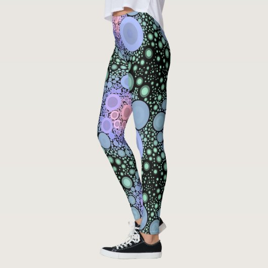 LEGGINGS - Bubble Trouble - Abstraktes Design (Links)