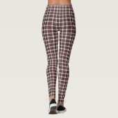 Leggings Burgunders/der weißen Frauen (Rückseite)