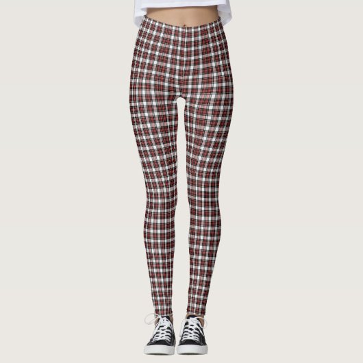 Leggings Burgunders/der weißen Frauen (Vorderseite)
