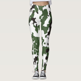 Leggings Camouflage in ausgeblendetem Flecktarn