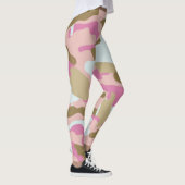 Leggings Camouflage Rosa und Khaki (Rechts)