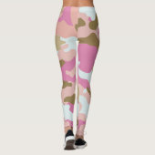 Leggings Camouflage Rosa und Khaki (Rückseite)