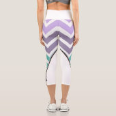 Leggings Capri blanco con zigzag (Rückseite)