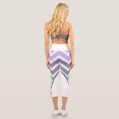 Leggings Capri blanco con zigzag (Rückseite)