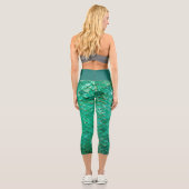 Leggings Capri capri Hohe Meerjungfrau (Rückseite)