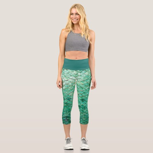 Leggings Capri capri Hohe Meerjungfrau (Vorderseite)