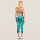 Leggings Capri capri Hohe Meerjungfrau (Rückseite)