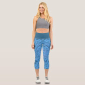 Leggings Capri, groß/Tribal/Ölblau (Vorderseite)