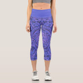 Leggings Capri, groß/Tribal/Violet (Vorderseite)