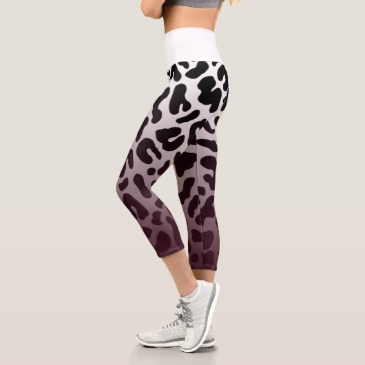 Leggings Capri High Waisted Capris leopardo (Links)
