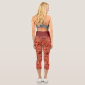 Leggings Capri Hochgröße/Tribal/Fischerei (Rückseite)