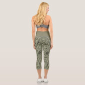 Leggings Capri Hochgröße/Tribal/Kaki (Rückseite)