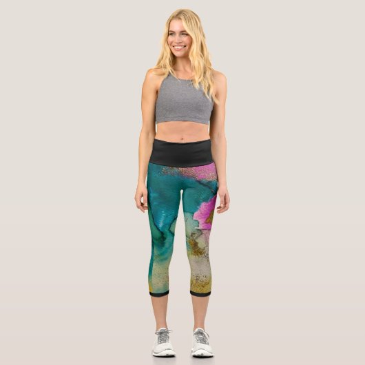 Leggings Capri Legging artististische by Lyla FERR (Vorderseite)