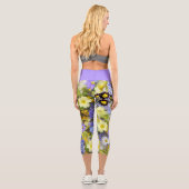 LEGGINGS CAPRI STIL - "Blumengarten" (Rückseite)