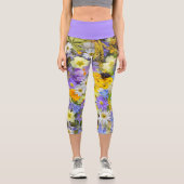 LEGGINGS CAPRI STIL - "Blumengarten" (Vorderseite)