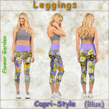 LEGGINGS CAPRI STIL - "Blumengarten"