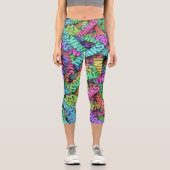 Leggings Capri Thanks palabras coloridas (Vorderseite)